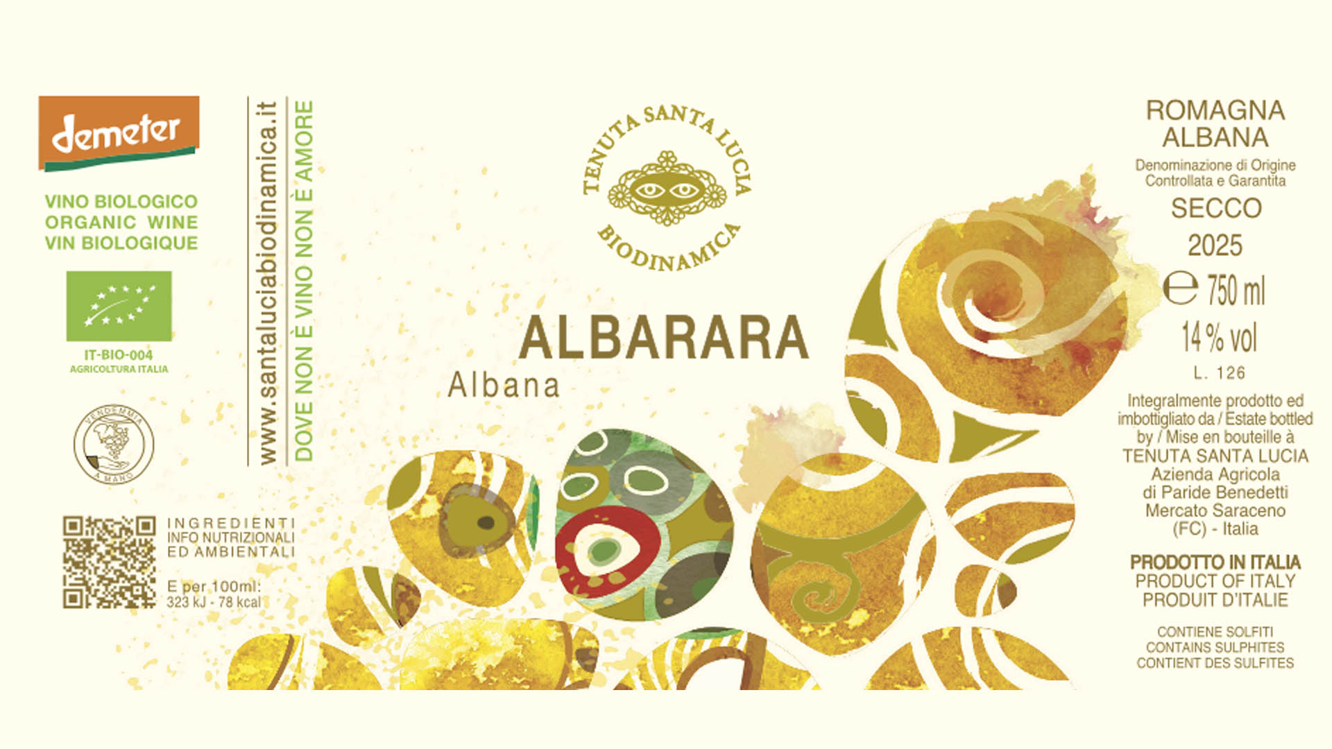 SANTA LUCIA Albarara Romagna Albana DOCG, 0,75l